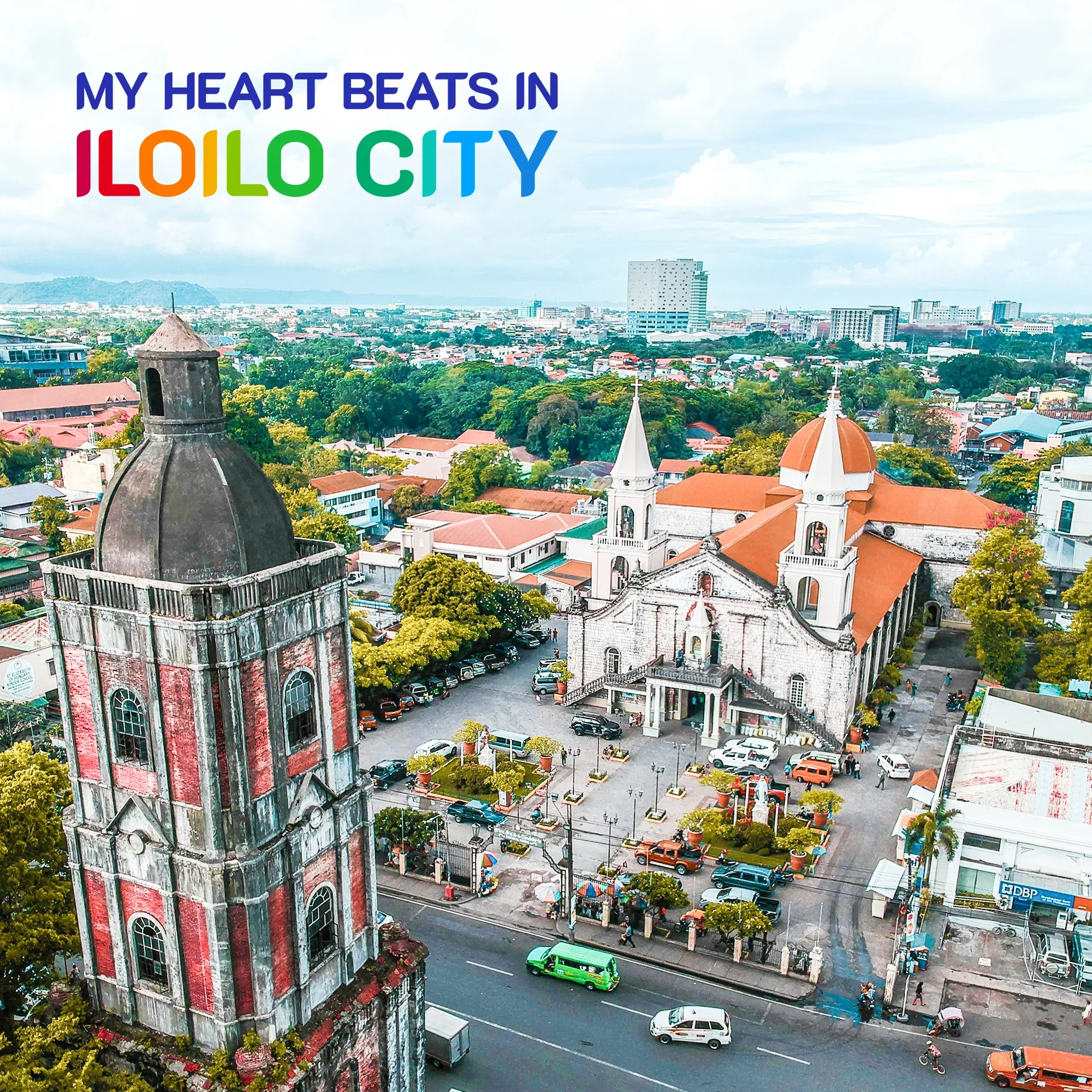 Aerial view of Iloilo City.