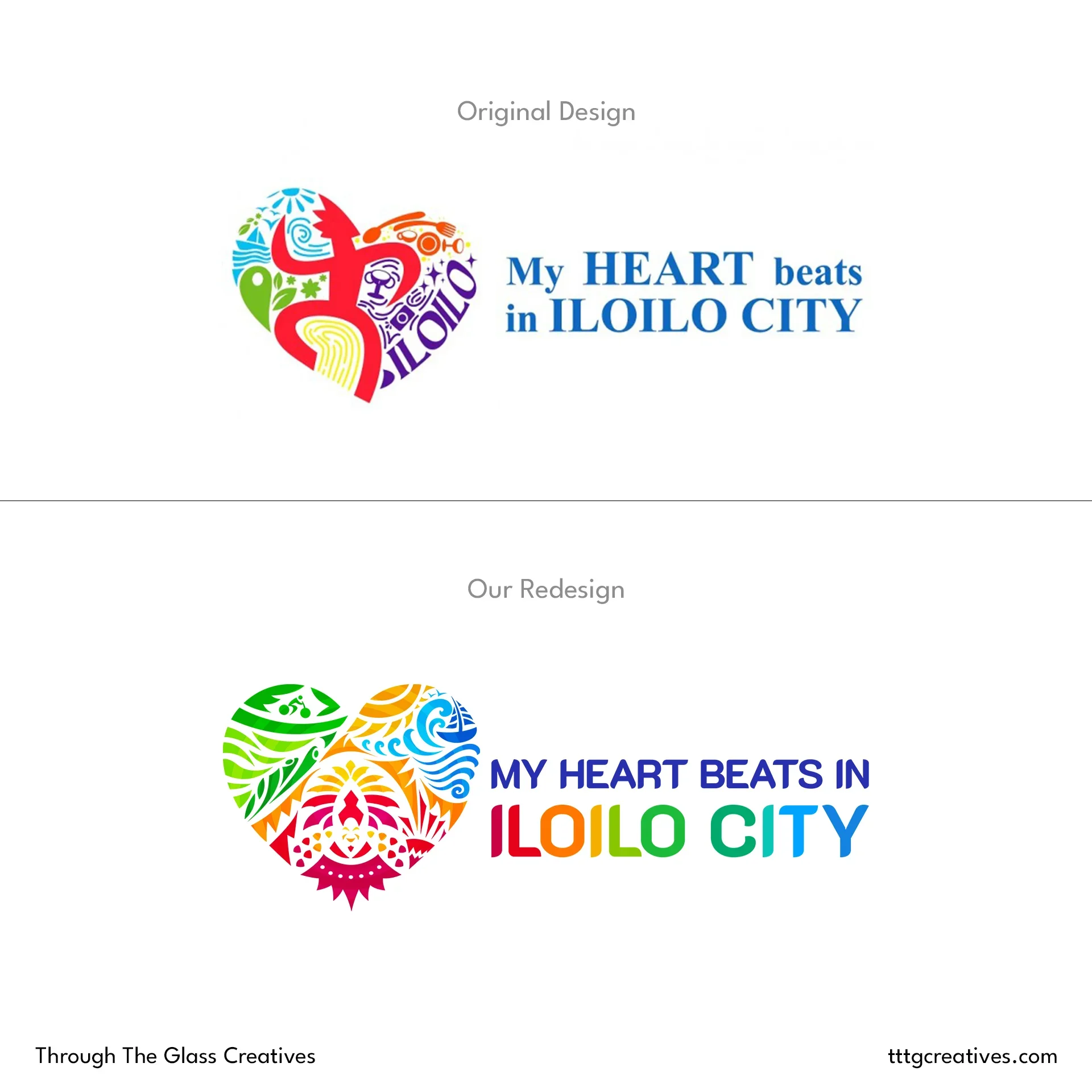 Original logo vs TTGC redesign.