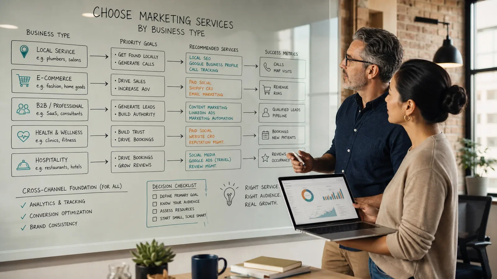 Marketing Services by Business Type: What to Prioritize